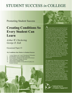 Creating conditions so every student can learn.