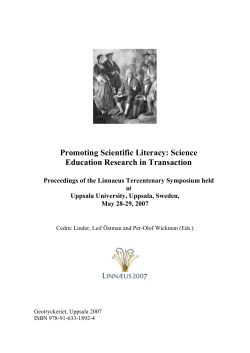 Promoting Scientific Literacy: Science Education Research in