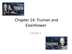 Chapter 14: Truman and Eisenhower