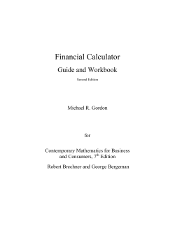 Business Calculator Workbook