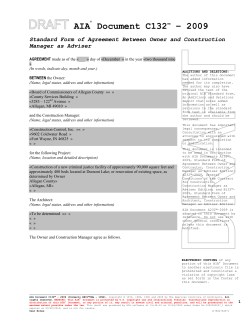AIA Document C132TM