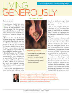 a stewardship narrative series presented by TENS