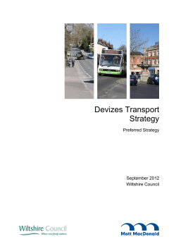 Preferred Strategy Devizes Transport Strategy