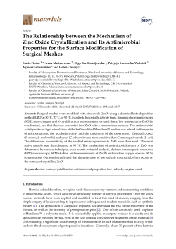 The Relationship between the Mechanism of Zinc Oxide