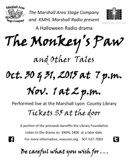 The Monkey`s Paw - Marshall