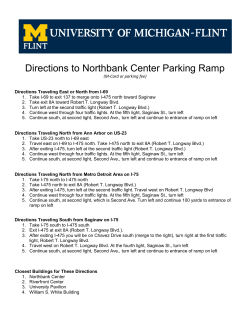 Directions to Northbank Center Parking Ramp