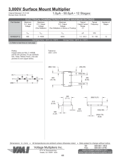 3,000V Surface Mount Multiplier