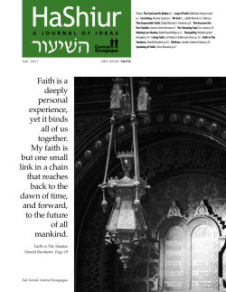FAITH - Central Synagogue