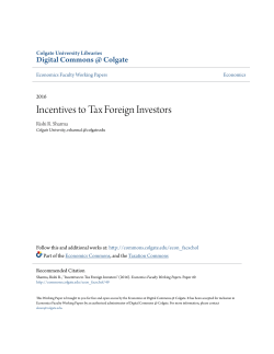 Incentives to Tax Foreign Investors