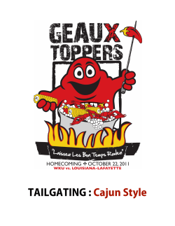 TAILGATING : Cajun Style