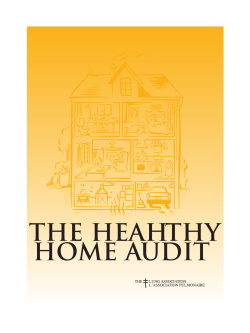 the heahthy home audit - Welcome to Health Diary