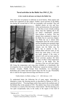 Naval activities in the Baltic Sea 1941 (3_21) - climate