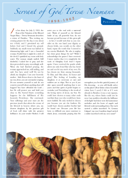 Servant of God Teresa Neumann