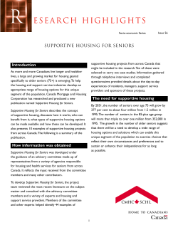 CMHC Research Highlights