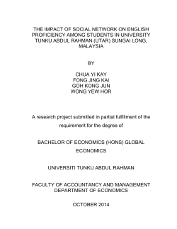 the impact of social network on english proficiency among students