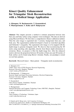 Kinect Quality Enhancement for Triangular Mesh Reconstruction