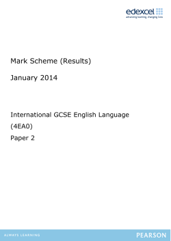 Mark Scheme - Edexcel