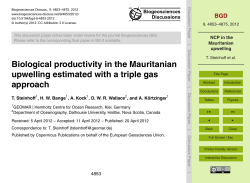 NCP in the Mauritanian upwelling