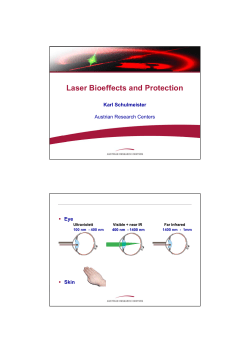 Laser Bioeffects and Protection