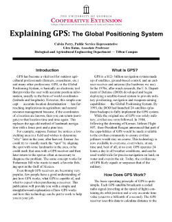 Explaining GPS: The Global Positioning System