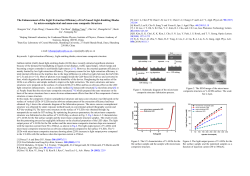 The Enhancement of the Light Extraction Efficiency of
