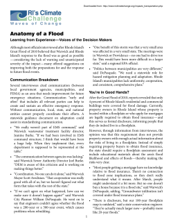 Firsthand Reactions to Rhode Island`s Disastrous 2010 Flooding