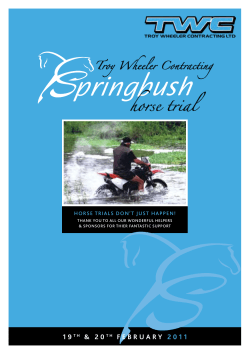 horse trial - springbush equestrian