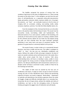 Crossing Over the Waters - The Living Dharma Center