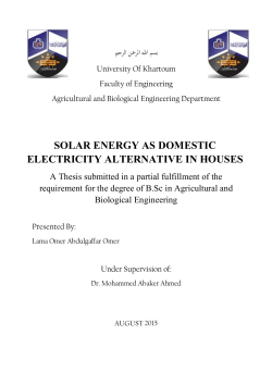 solar energy as domestic electricity alternative in houses