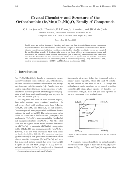 Crystal Chemistry and Structure of the Orthorhombic (Fe,Mn)(Ta,Nb