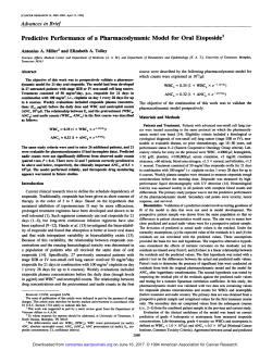 Predictive Performance of a Pharmacodynamic