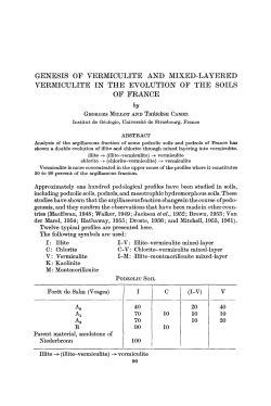 genesis of vermiculite and mixed-layered vermiculite in the evolution
