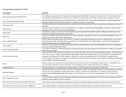 Terminology Definition - Cleveland State University