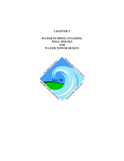 CHAPTER 3 WATER PUMPING STATIONS, WELL HOUSES AND