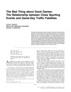 The Bad Thing about Good Games: The Relationship between