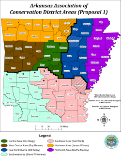 Arkansas Association of Conservation District Areas (Proposal 1)