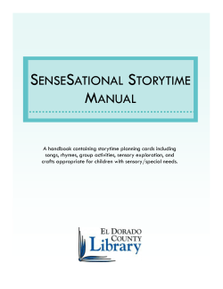 sensesational storytime manual