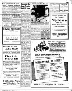 OLIVINE PRODUCTS Electric Buchanan Auto and Electric Co.