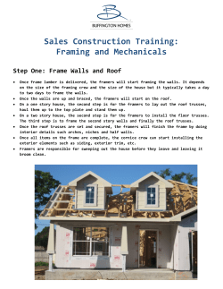 Framing and Mechanicals