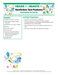 Nonfiction Text Features - MSU Extension