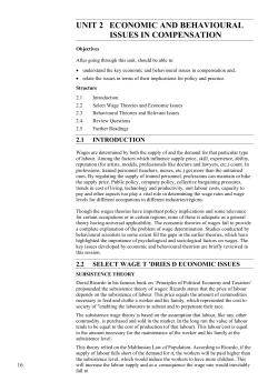 unit 2 economic and behavioural issues in