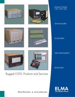 Rugged COTS: Products and Services