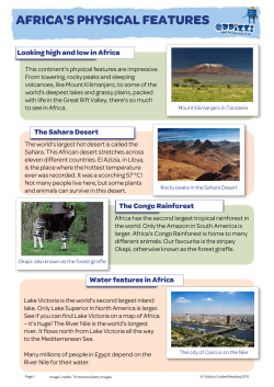 africa`s physical features