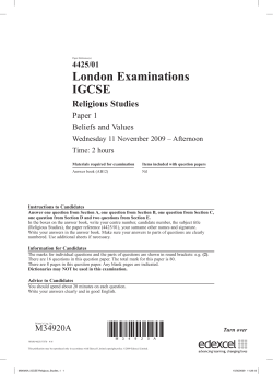London Examinations IGCSE