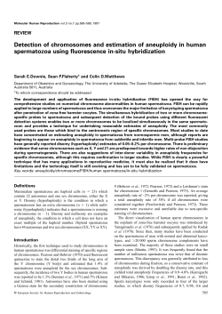 Detection of chromosomes and estimation of aneuploidy in human
