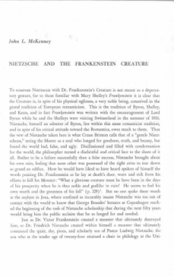 John L.. McKenney NIE`rtSCH E AN D TH E F"RAN K