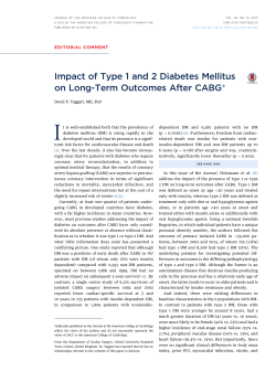 Impact of Type 1 and 2 Diabetes Mellitus on Long