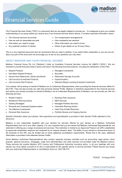 This Financial Services Guide