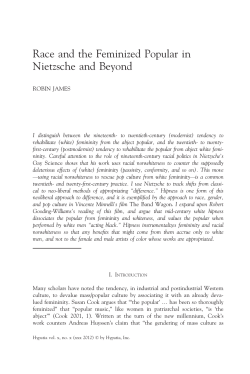 Race and the Feminized Popular in Nietzsche and
