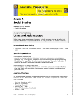 Using and Making Maps - Ministry of Education